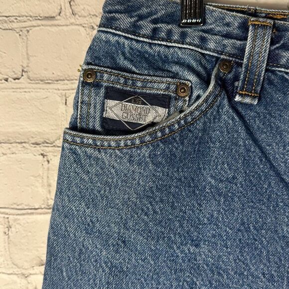 Diamond Gusset Men’s Jeans Button Fly Straight Leg Denim Jeans USA Workwear - Picture 3 of 8